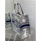 LARGE Dior BOOK TOTE Dior Rêve d'Infini Embroidery Blue High