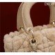 MEDIUM LADY D-LITE BAG Cannage Shearling High