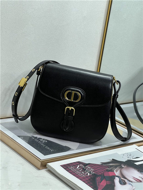 DIOR BOBBY FRAME BAG Box Calfskin Black High