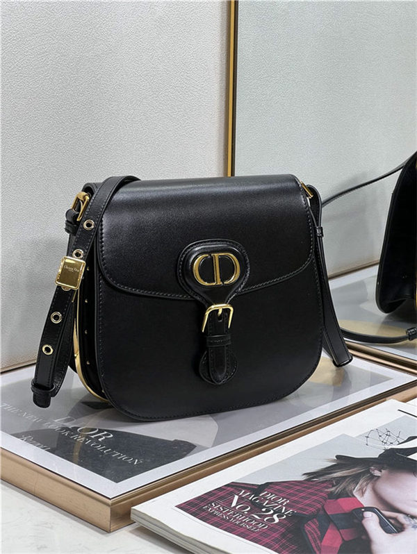 DIOR BOBBY FRAME BAG Box Calfskin Black High