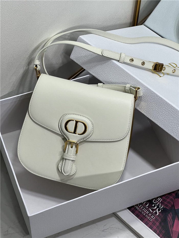 DIOR BOBBY FRAME BAG Box Calfskin Latte High