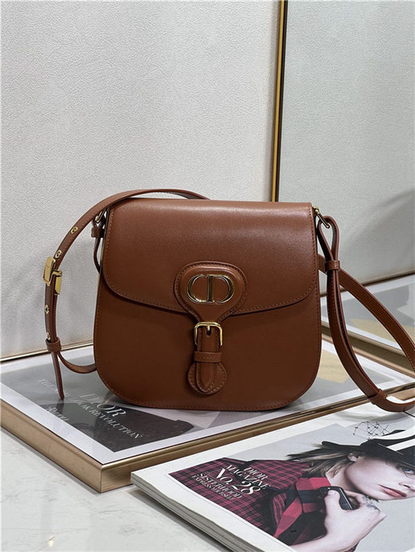 DIOR BOBBY FRAME BAG Box Calfskin Cognac High