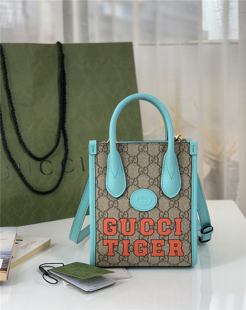 Gucci Mini tote bag with Interlocking G 671623 Tiger High