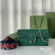 Dionysus small shoulder bag 731782 Leather Green high