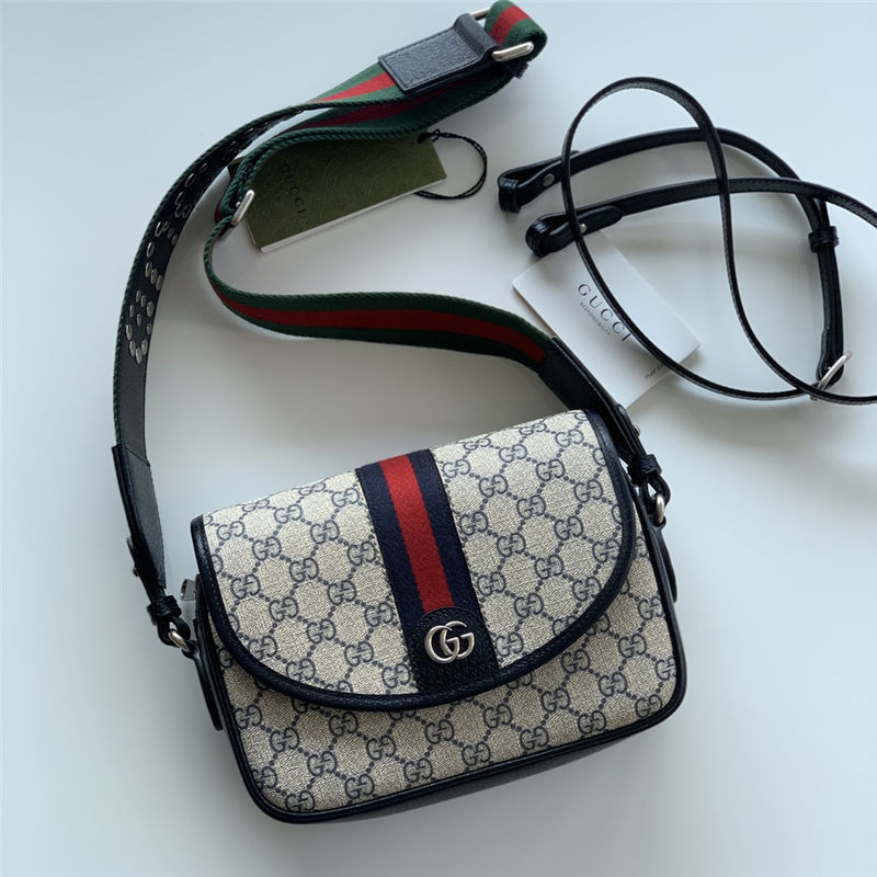 Ophidia mini GG shoulder bag  722117 GG Supreme canvas High