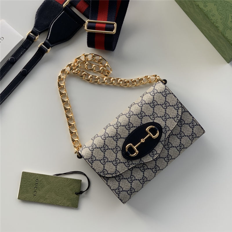 Gucci Horsebit 1955 mini bag 724713 GG Supreme canvas High