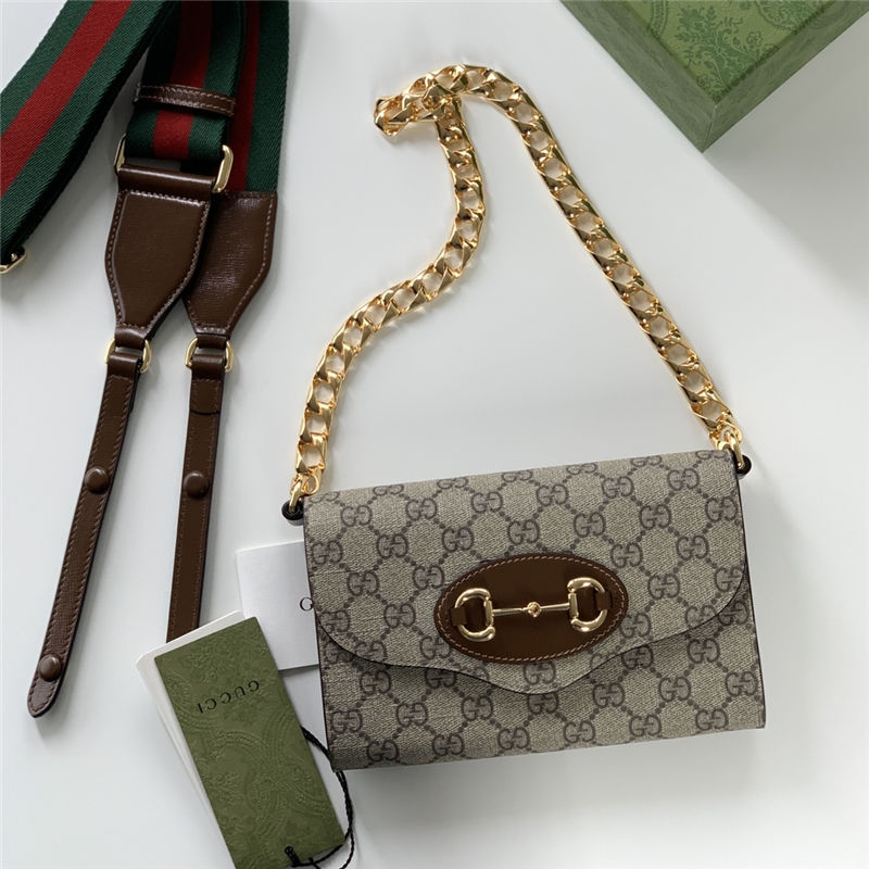 Gucci Horsebit 1955 mini bag 724713 GG Supreme canvas High