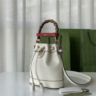 Gucci Diana mini bucket bag 724667 Leather White High