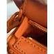 Small Puzzle bag in satin calfskin Orange High