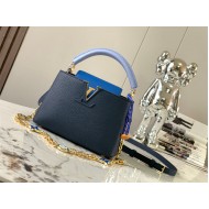 Louis Vuitton Capucines Mini Bag Taurillon Leather M20845 Blue High