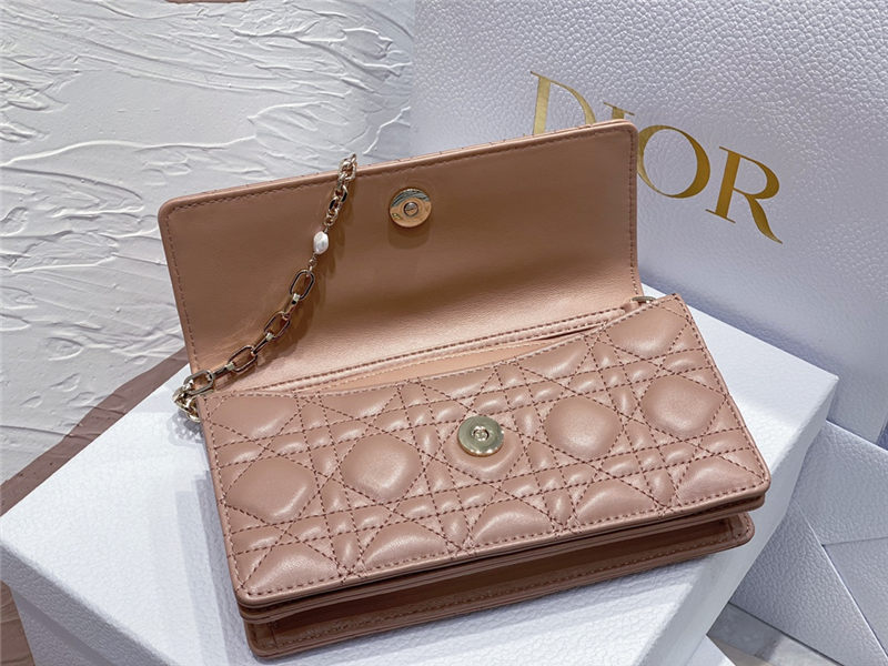 LADY Dior TOP HANDLE CLUTCH Cannage Lambskin High