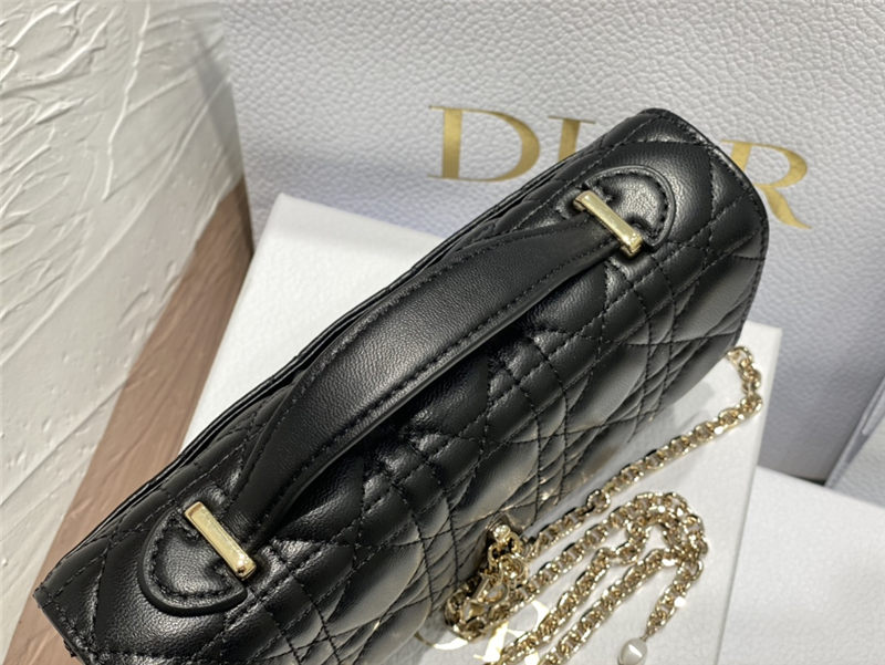 LADY Dior TOP HANDLE CLUTCH Cannage Lambskin High