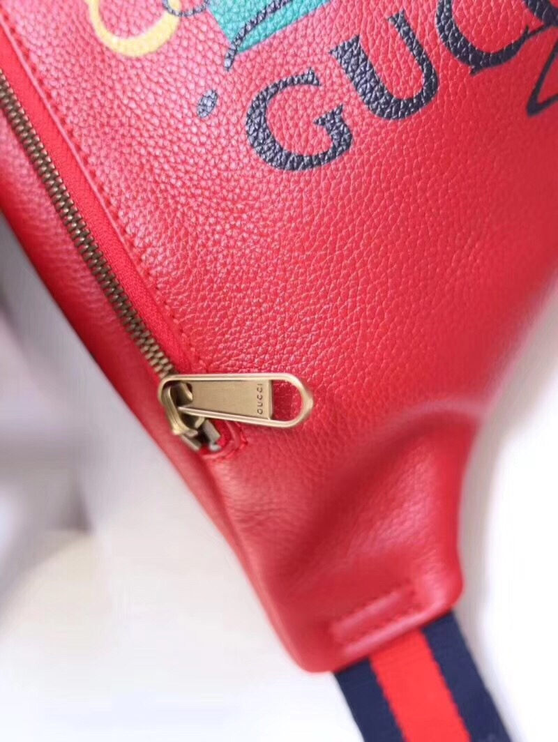 Gucci Coco Capitán logo belt bag 493869 Red High