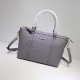 Gucci GUCCISSIMA LEATHER MICRO GG MEDIUM TOTE SHOULDER BAG 449656 Grey High