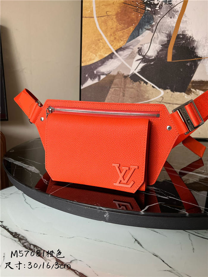 LV Aerogram Slingbag grained calf Orange High