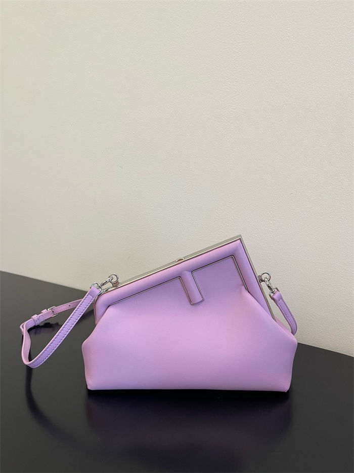 Fendi First Small Leather Bag Purple High