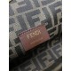 Fendi First Small Leather Bag with exotic details Caramel High