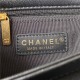 Chanel FLAP BAG Lambskin & Gold-Tone Metal AS3499 Black A