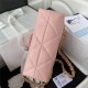 Chanel FLAP BAG Lambskin & Gold-Tone Metal AS3499 Pink A