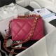 Chanel FLAP BAG Lambskin & Gold-Tone Metal AS3499 Red A