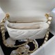 Chanel FLAP BAG Lambskin & Gold-Tone Metal AS3499 White A