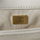 Chanel FLAP BAG Lambskin & Gold-Tone Metal AS3499 White A