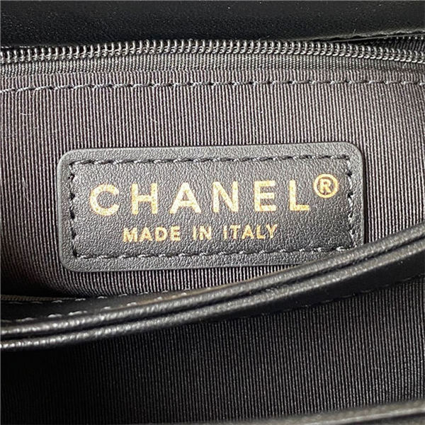 Chanel SMALL FLAP BAG Lambskin & Gold-Tone Metal AS3498 Black A