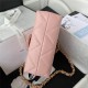 Chanel SMALL FLAP BAG Lambskin & Gold-Tone Metal AS3498 Pink A