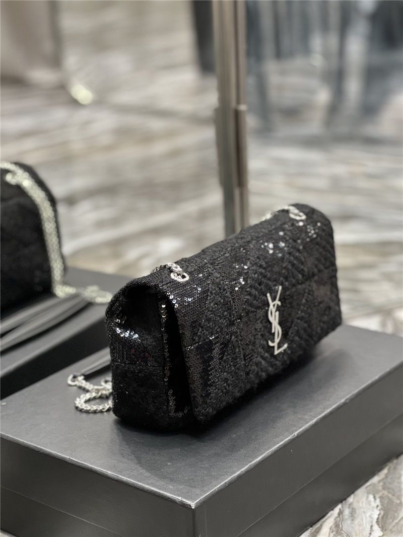 JAMIE MEDIUM CHAIN BAG "CARRÉ RIVE GAUCHE" IN SEQUINS AND SEQUINED TWEED High