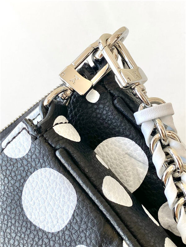 Louis Vuitton MULTI POCHETTE ACCESSOIRES LV x YK Embossed grained Monogram Empreinte cowhide leather with Infinity Dots print M46410 High