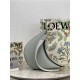 LOEWE Luna bag in in satin calfskin and jacquard Grey High