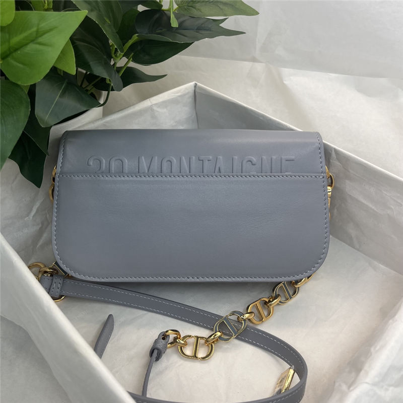 30 MONTAIGNE AVENUE BAG Box Calfskin Grey High