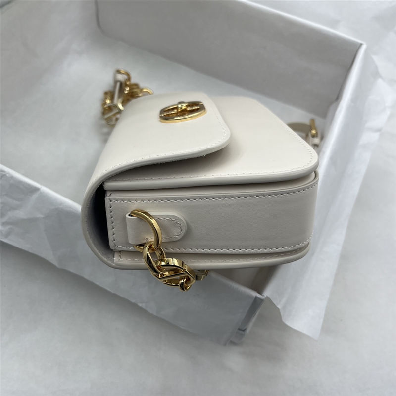 30 MONTAIGNE AVENUE BAG Box Calfskin White High