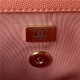 Chanel SMALL VANITY CASE Grained Calfskin & Gold-Tone Metal AS3729 Coral A