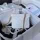 Chanel SMALL VANITY CASE Grained Calfskin & Gold-Tone Metal AS3729 White A