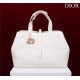 Dior LARGE SHOPPING TOTE Gold-Metal White High