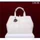 Dior LARGE SHOPPING TOTE Pewter-Metal White High