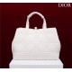 Dior LARGE SHOPPING TOTE Pewter-Metal White High