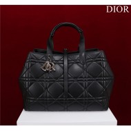 Dior LARGE SHOPPING TOTE Pewter-Metal Black High