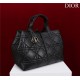 Dior LARGE SHOPPING TOTE Pewter-Metal Black High