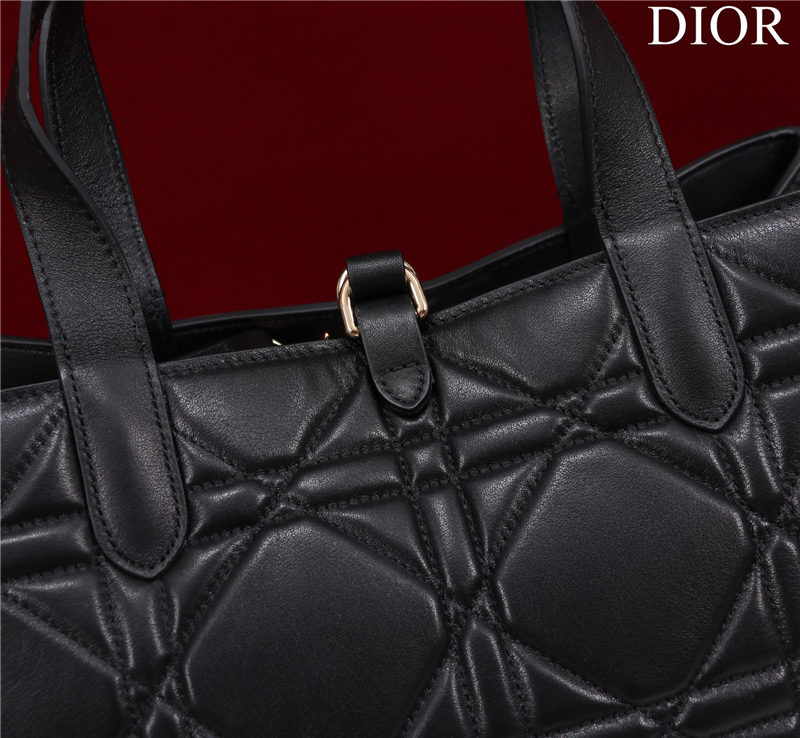 Dior SMALL SHOPPING TOTE Gold-Metal Black High