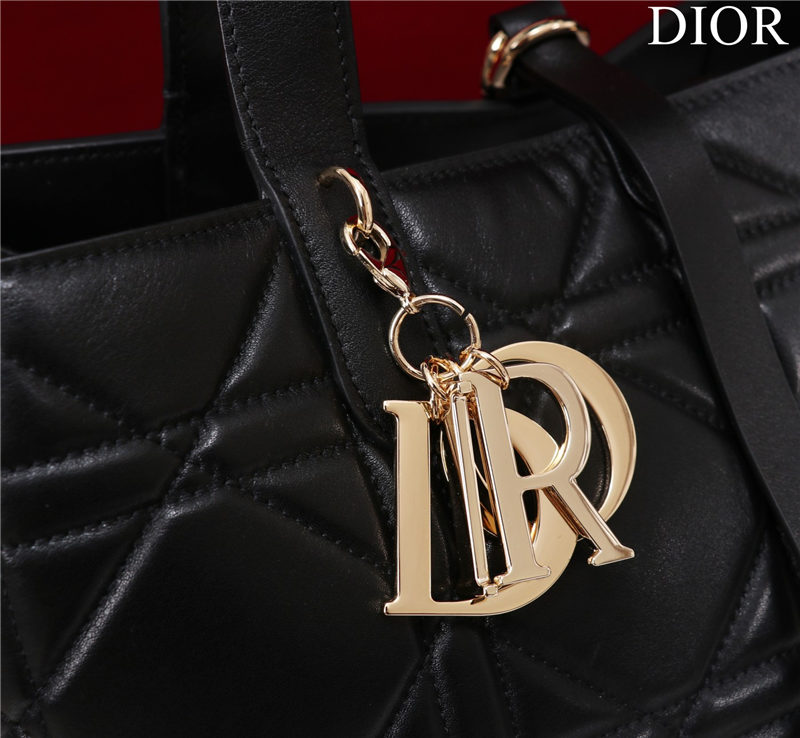 Dior SMALL SHOPPING TOTE Gold-Metal Black High