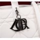 Dior SMALL SHOPPING TOTE Pewter-Metal White High