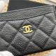 Chanel CLASSIC CARD HOLDER AP0213 Grained Calfskin & Gold-Tone Metal High