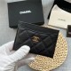 Chanel CLASSIC CARD HOLDER AP0213 Grained Calfskin & Gold-Tone Metal High