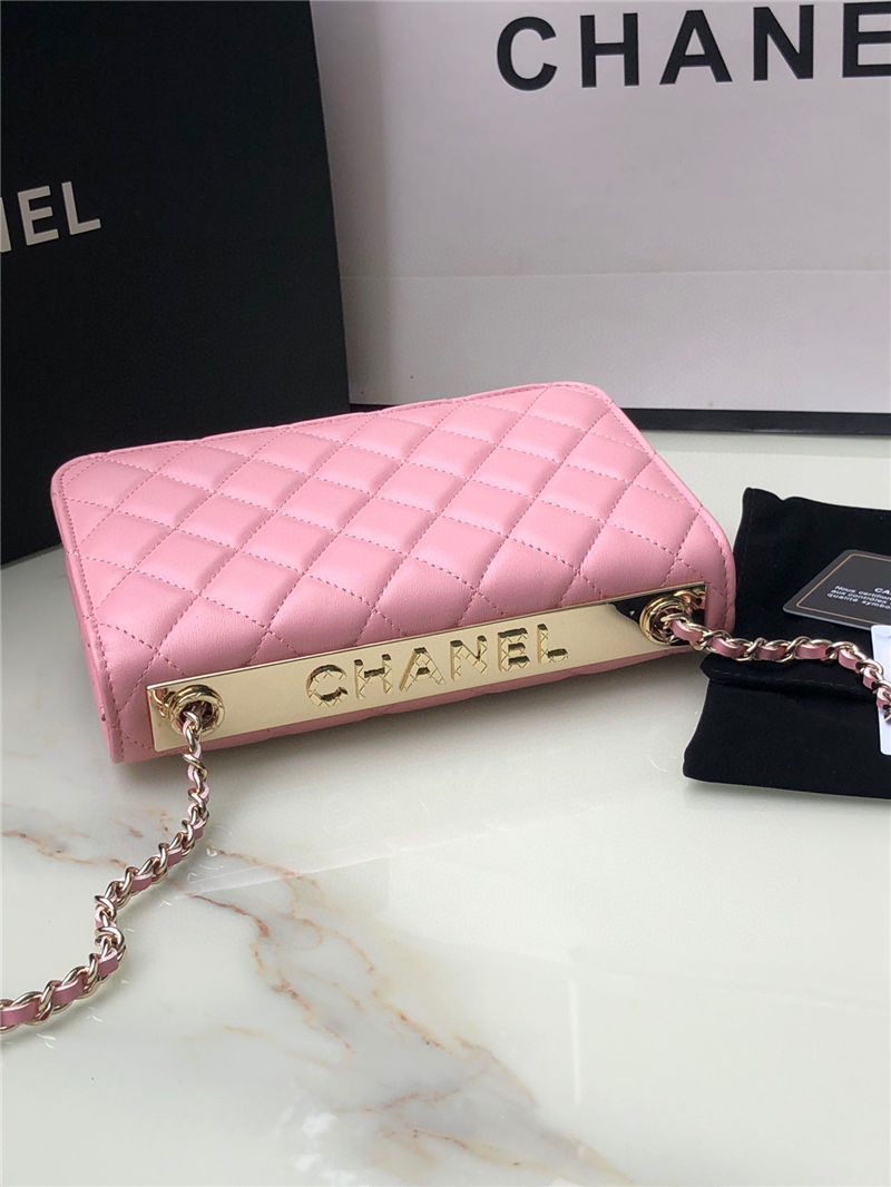 Chanel WALLET ON CHAIN AP2897 Lambskin & Gold-Tone Metal AP2897 Pink A