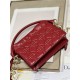 LADY DIOR TOP HANDLE DRAWSTRING MINI BAG Red High