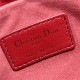 LADY DIOR TOP HANDLE DRAWSTRING MINI BAG Red High