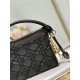 LADY DIOR TOP HANDLE DRAWSTRING MINI BAG Black High