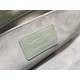 LADY D-JOY BAG MEDIUM Patent Cannage Calfskin Grey High